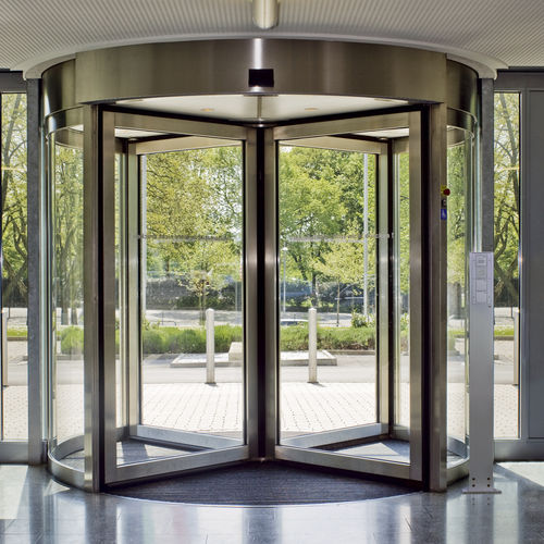 Porte d'intérieur - Usluga Glass - en verre / pivotante à axe central / vitrée