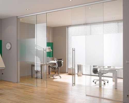 Cloison coulissante - Usluga Glass - vitrée / professionnelle / de bureau