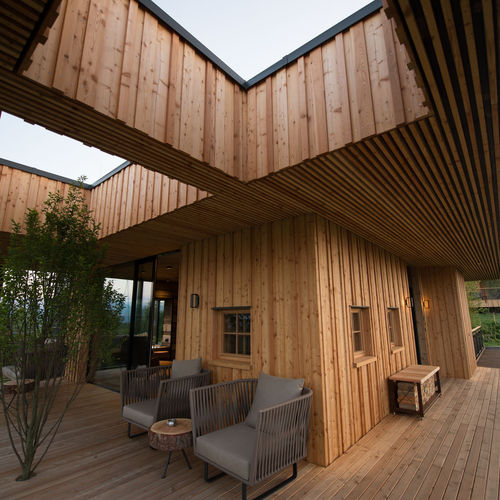 Panneau en bois de construction - PIZ BERNINA - Mareiner Holz - pour mur / en mélèze / sur mesure