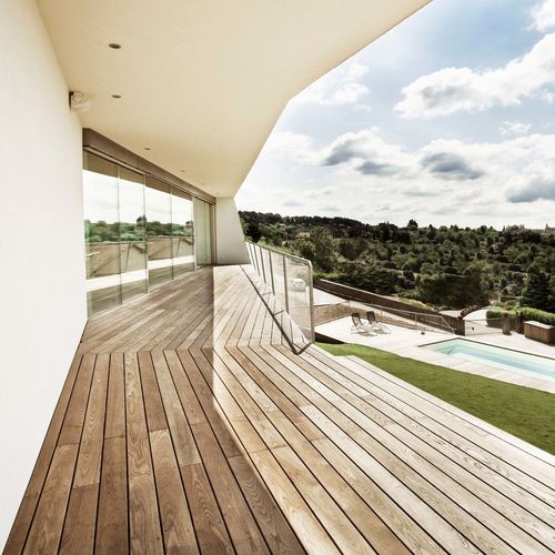Panneau en bois de construction - GARDASEE - Mareiner Holz - de toit-terrasse / pour aménagement extérieur / en frêne