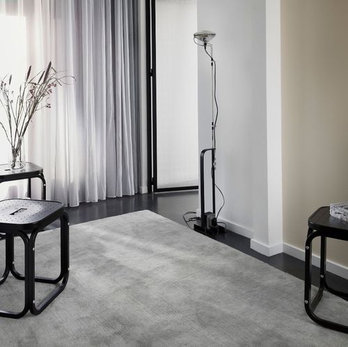 Tapis contemporain - ASK - Fabula living - uni / en coton / en laine de Nouvelle Zélande