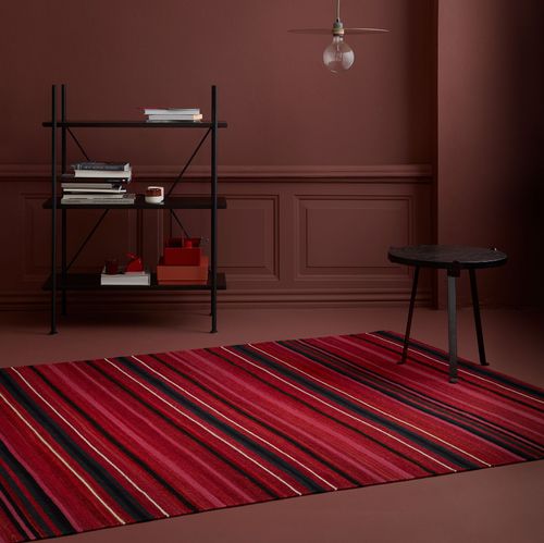 Tapis contemporain - AMARYLLIS  - Fabula living - à rayures / en coton / en laine de Nouvelle Zélande