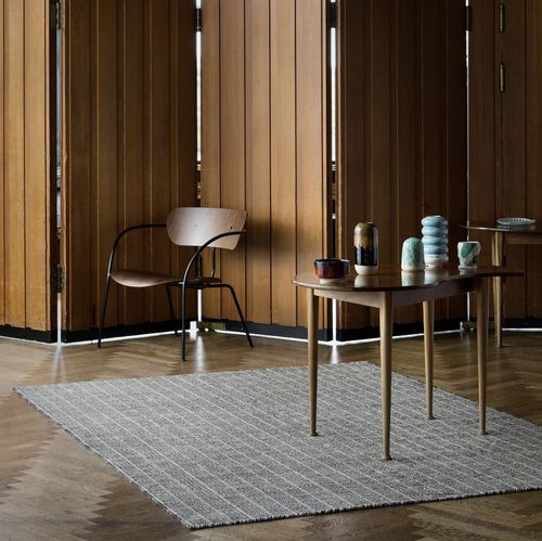 Tapis contemporain - NEW FREJA - Fabula living - à rayures / en coton / en laine de Nouvelle Zélande