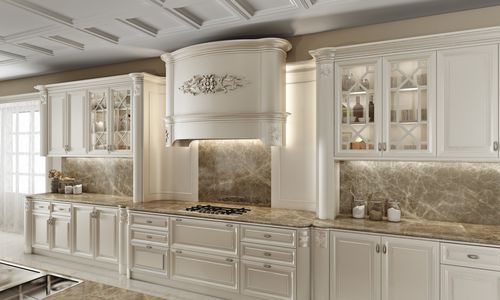 Cuisine de style - DAPHNE LEGNO - Casta Diva Interiors - en bois / avec poignée / laquée