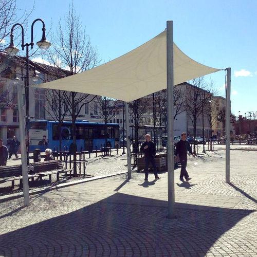 Voile d'ombrage professionnelle - SUN - POWERPLAST - triangulaire / rectangulaire / carrée