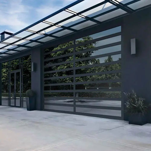 Porte industrielle en aluminium - ARCHITECTURAL SERIES - Copy door - sectionnelle / en aluminium massif / en polyuréthane