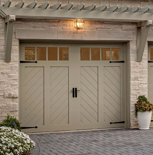Porte de garage sectionnelle - CANYON RIDGE® CHEVRON - Copy door - battante / en acier / en composite