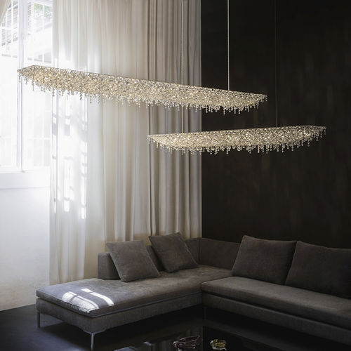 Suspension - U - LINE - Lolli e Memmoli - en cristal / contemporaine / d'intérieur