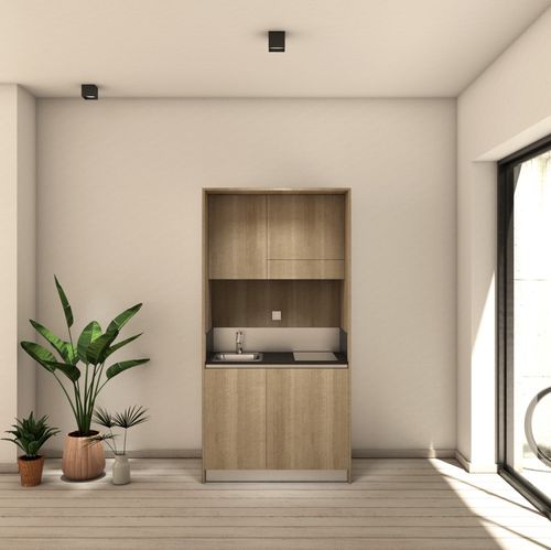 Cuisine contemporaine - ARIA 109 - MiniCucine.com - en mélaminé / monobloc / compacte