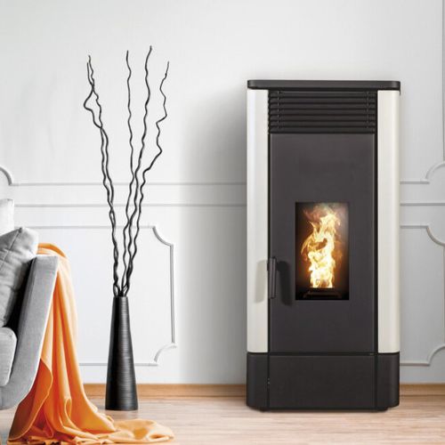 Poêle à granulés - IRIS - BESTOVE - 8 kW / à poser / minimaliste