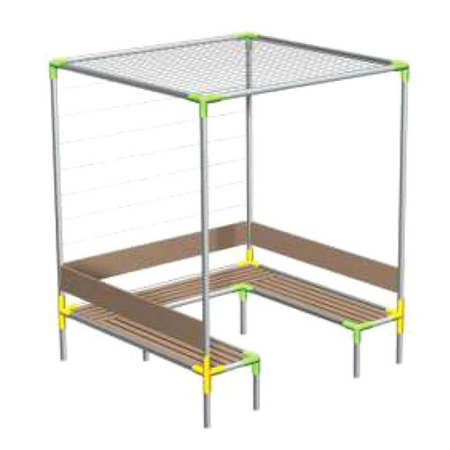 Banc public contemporain - KAGP102  - Kreal - en bois / en aluminium / avec dossier