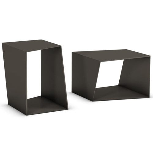 Tabouret contemporain - CLUB - THE ITALIAN LAB SRL - avec piètement en tôle d'acier / pour espace public / d'extérieur
