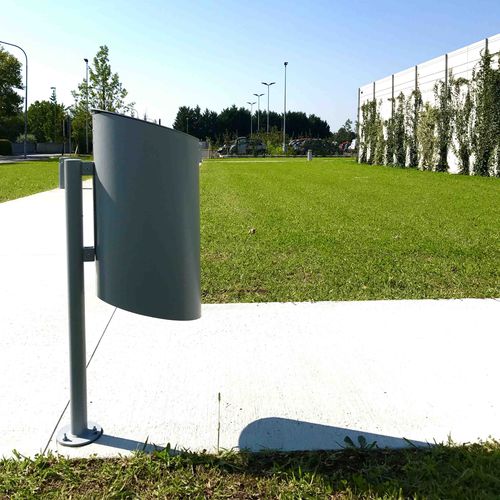 Poubelle publique - CHEAP - THE ITALIAN LAB SRL - sur pied / en tôle d'acier / sans couvercle