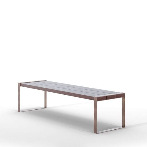 Banc public contemporain - EASY EVO SEAT RECY - THE ITALIAN LAB SRL - en tôle d'acier / en plastique recyclé / sans dossier