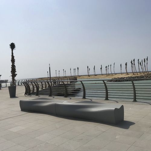 Banc public contemporain - DUNE - THE ITALIAN LAB SRL - en béton à haute performance / sans dossier / sans accoudoirs