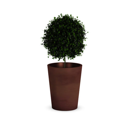 Jardinière en acier galvanisé - CONE M - THE ITALIAN LAB SRL - en acier à revêtement par poudre / ronde / conique