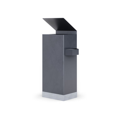 Poubelle publique - NAVY - THE ITALIAN LAB SRL - en tôle d'acier / contemporaine / simple