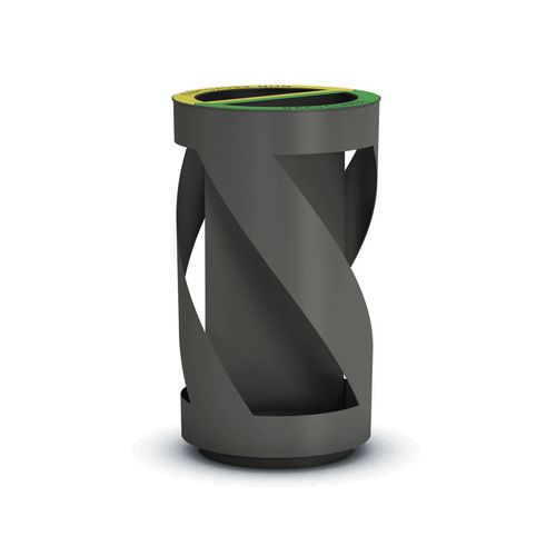 Poubelle publique - RECYBIN VP 2 - THE ITALIAN LAB SRL - de tri sélectif / en acier / Vigipirate