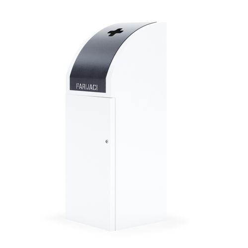Poubelle publique - RECYPHARM 100 - THE ITALIAN LAB SRL - de tri sélectif / en tôle d'acier / contemporaine