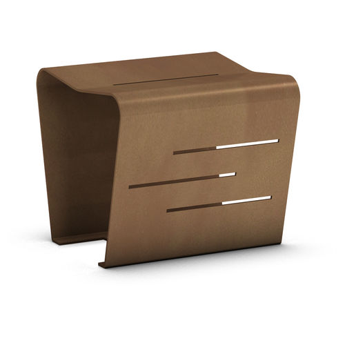 Tabouret contemporain - MAC - THE ITALIAN LAB SRL - en acier / avec piètement en tôle d'acier / luge