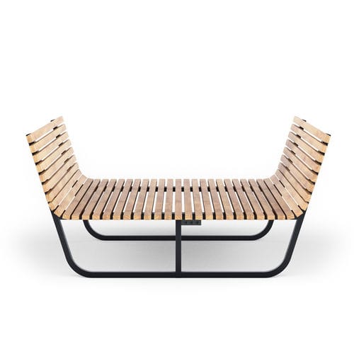 Bain de soleil contemporain - URBAN RELAX L / URBAN RELAX M - THE ITALIAN LAB SRL - en acier galvanisé / en bois / pour espace public