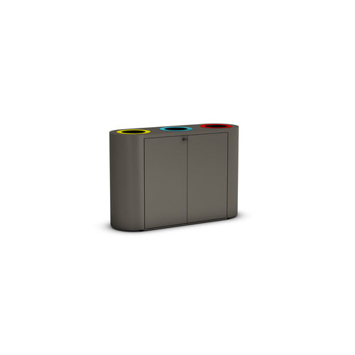 Poubelle publique - AIR - THE ITALIAN LAB SRL - de tri sélectif / en tôle d'acier / contemporaine
