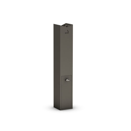 Cendrier sur pied - COLUMN - THE ITALIAN LAB SRL - en acier galvanisé / pour extérieur / pour espace public