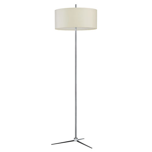 Lampe sur pied - WILLY : CP-1024 CR - Artinox - en métal chromé / en tissu / contemporaine