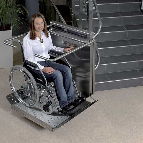Plateforme élévatrice PMR - PMR - mobilift - pour bâtiment / à usage professionnel / tournante