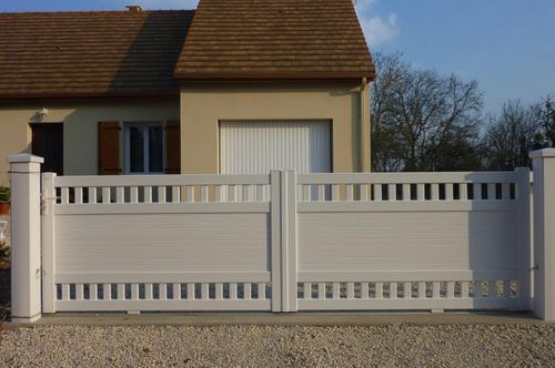 Portail battant - Séduction - GYT - droit / en PVC / à lames