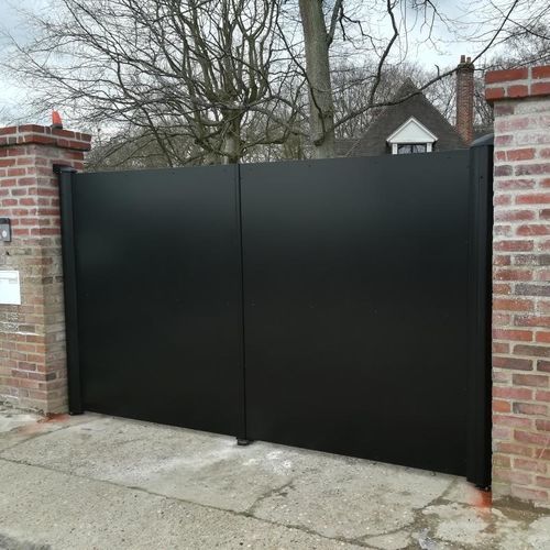 Portail battant - Ambellya - GYT - droit / en aluminium / à panneaux