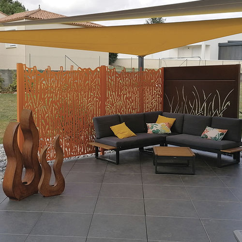 Panneau décoratif de construction - Ambellya Bambou &amp; Herbiers - GYT - pour aménagement extérieur / durable / en aluminium