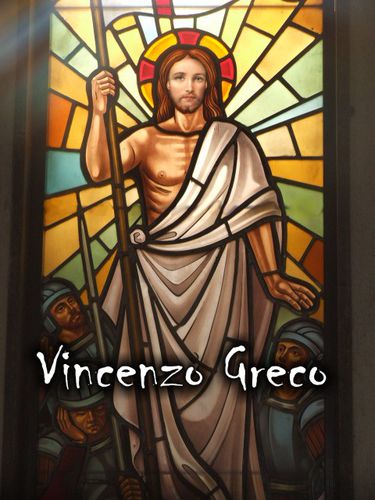 Fenêtre en métal - SACRE TIFFANY - Vincenzo Greco - fixe / à vitrail