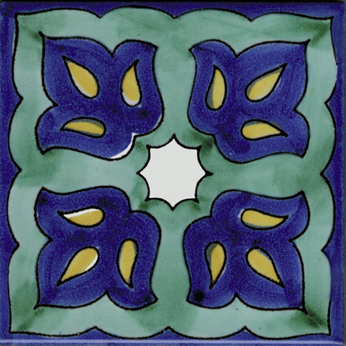 Carrelage en grès cérame - TRADIZIONE : LR FIORE QUADRO VARIANTE  - LA RIGGIOLA AB - en céramique / de lave / émaillé