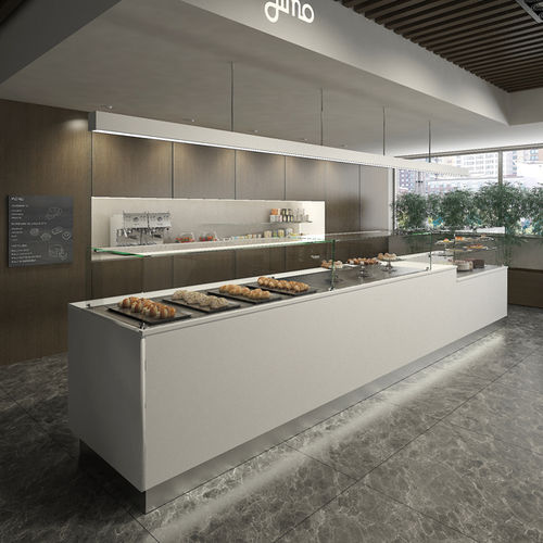 Vitrine réfrigérée comptoir - PURE - Jimo Cooling Technology - pour pâtisserie / avec éclairage / sur roulettes