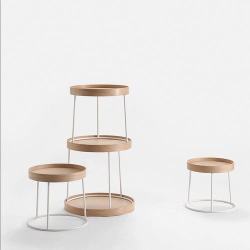 Étagère modulable - BABEL - DANTE - Goods and Bads - contemporaine / en bois teinté / en acier à revêtement par poudre