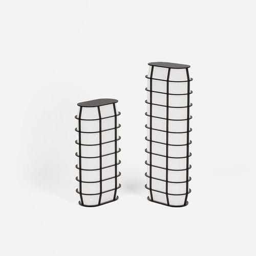 Lampe de table - DOUBLE HAPPINESS - DANTE - Goods and Bads - de sol / en aluminium / en tissu