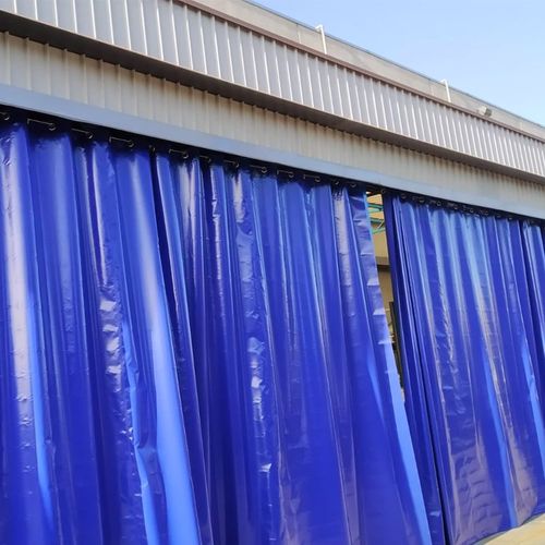 Cloison séparatrice fixe - PARTITION CLOTHS - Apostoli Daniele - coulissante / en acier / en PVC