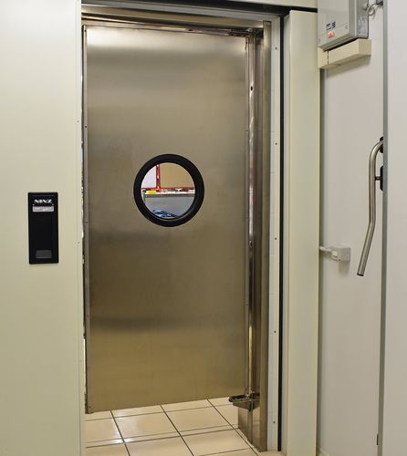 Porte industrielle battante - FLAP - Apostoli Daniele - en inox / d'intérieur
