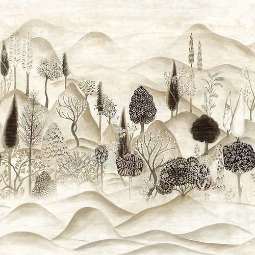 Papier peint contemporain - MUNNAR TAUPE - Masureel Distribution BVBA - en tissu / à motif nature / panoramique