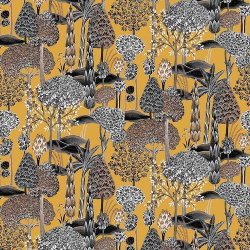 Papier peint contemporain - VIRAY GOLD  - Masureel Distribution BVBA - à motif nature / non tissé / lavable