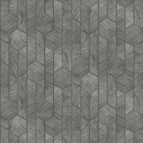 Papier peint contemporain - KANTHA ROCK - Masureel Distribution BVBA - à motif géométrique / non tissé / lavable