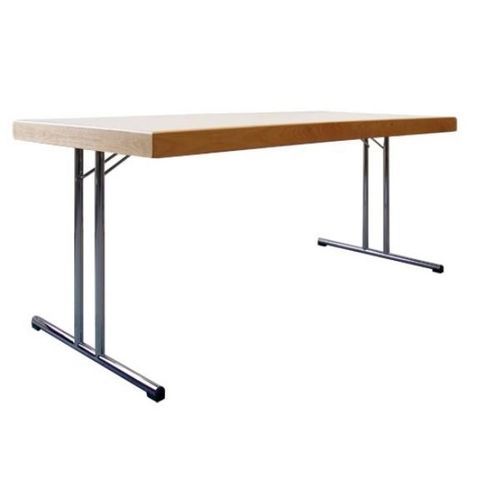 Table de conférence contemporaine - MEETING - Mott Mobile Systeme GmbH &Co. KG - en HPL / avec piètement en acier chromé / avec piètement en acier à revêtement par poudre
