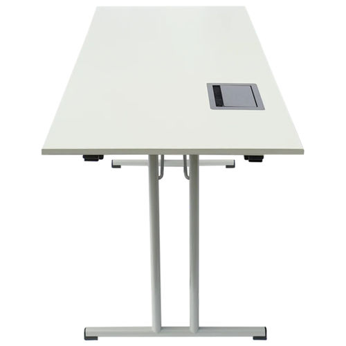 Table de conférence contemporaine - MEDIA - Mott Mobile Systeme GmbH &Co. KG - en HPL / en mélaminé / avec piètement en métal chromé