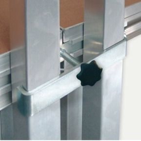 Clip de fixation en acier galvanisé - Mott Mobile Systeme GmbH &Co. KG - pour garde-corps / pour plancher / préfabriqué