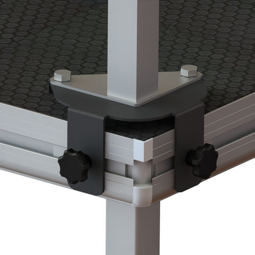 Système de fixation en métal - Mott Mobile Systeme GmbH &Co. KG - pour plancher / pour structure tendue / pour extérieur