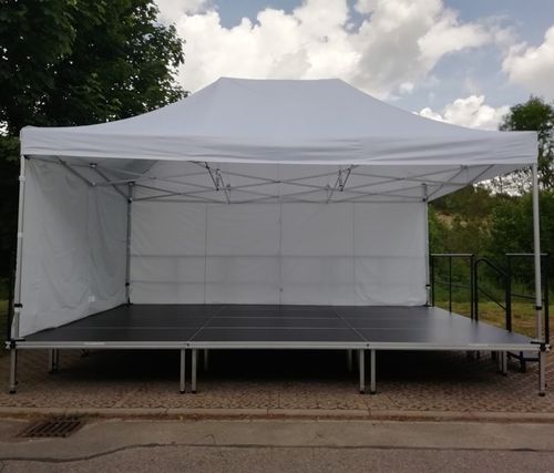 Barnum rectangulaire - Mott Mobile Systeme GmbH &Co. KG - en PVC / en aluminium anodisé / pliable