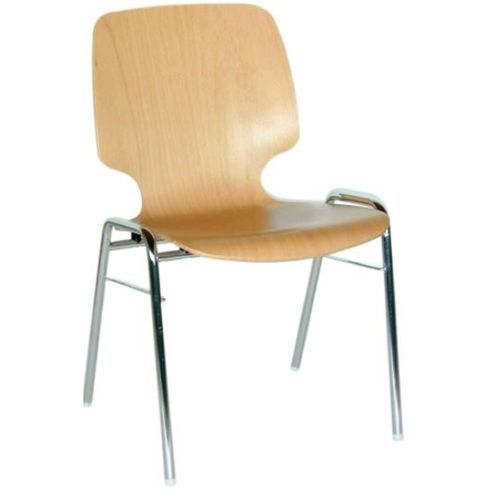 Chaise contemporaine - Neckar - Mott Mobile Systeme GmbH &Co. KG - d'intérieur / en hêtre / avec piètement en métal chromé