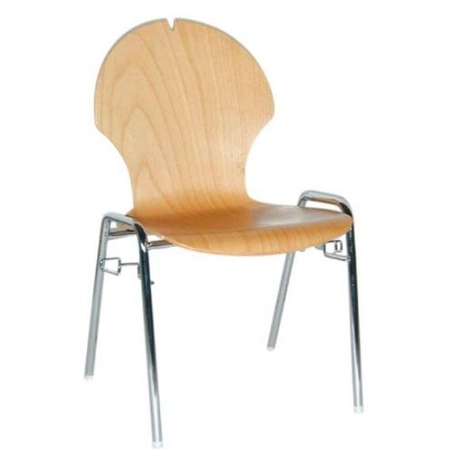 Chaise contemporaine - Kocher - Mott Mobile Systeme GmbH &Co. KG - d'intérieur / en hêtre / avec piètement en métal chromé