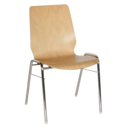 Chaise contemporaine - Main - Mott Mobile Systeme GmbH &Co. KG - d'intérieur / en hêtre / avec piètement en métal chromé